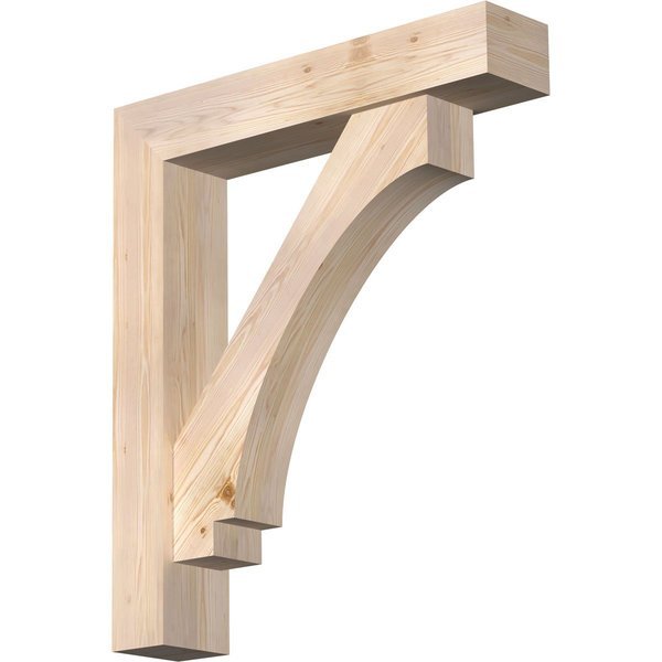 Imperial Block Smooth Bracket w/ Offset Brace, Douglas Fir, 7 1/2